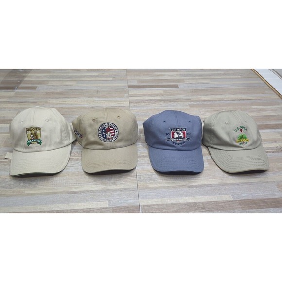 LOT OF 4 US OPEN GOLF HATS. - Pinehurst, Merion, Pebble Beach, Oakmont. USGA - Picture 1 of 11